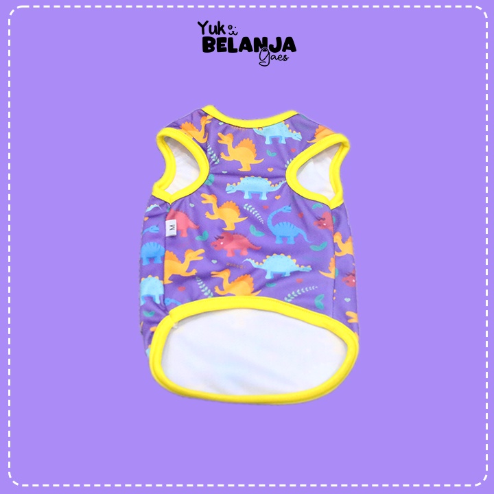 Baju Kucing Bahan Polyester Dino Tank Series Terlucu Baju Kucing anjing kelinci Lucu murah Size S-XL / Yuk Belanja Gaes!