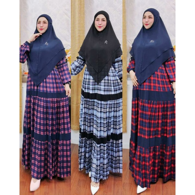 Lora Dress Set Syari By Hijabika