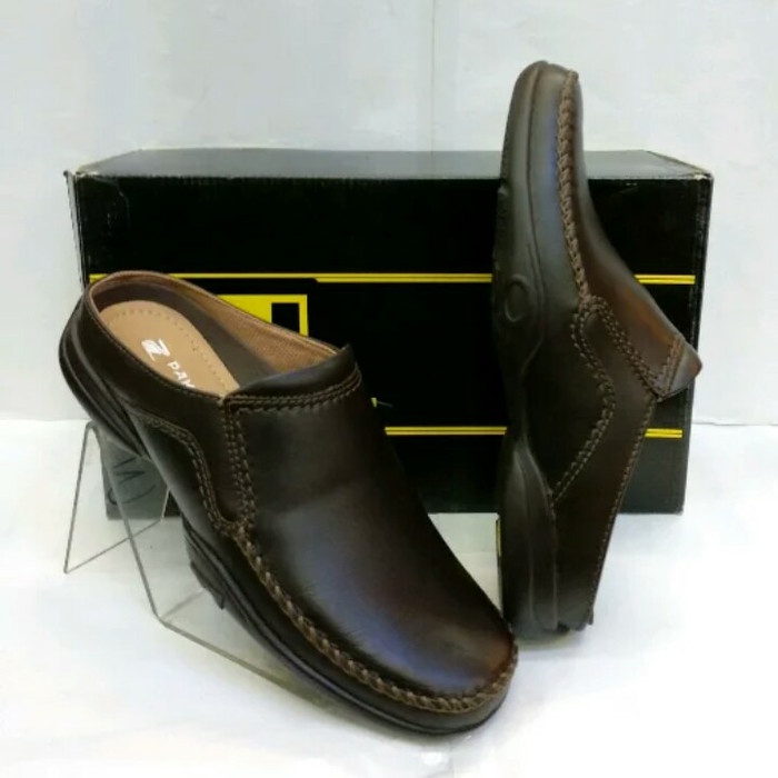 Sepatu slop pria pakalolo 868 D.brown original