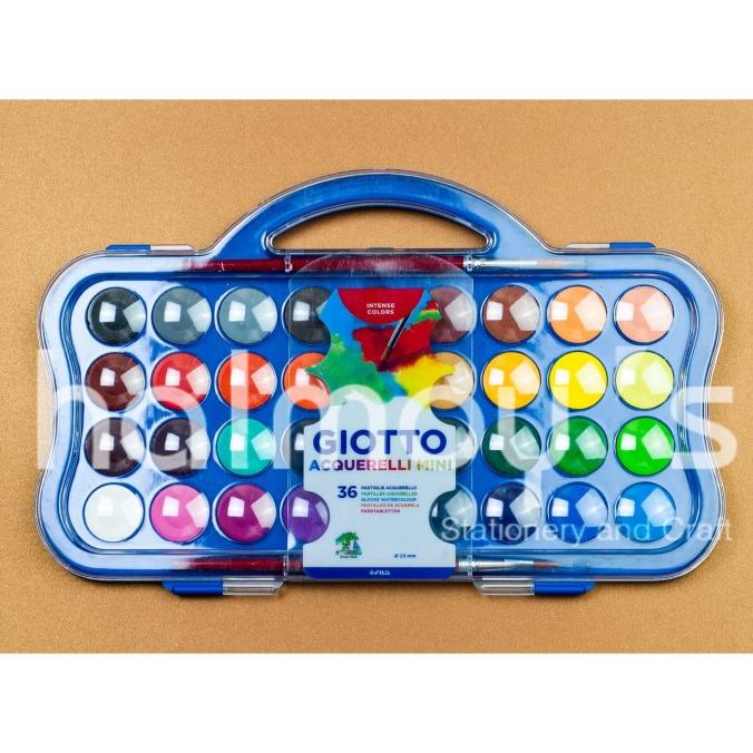 

[COD] CAT AIR / WATER COLOUR GIOTTO 36 MINI BLOCK WATER COLOUR + 2 KUAS SPECIAL Kode 32