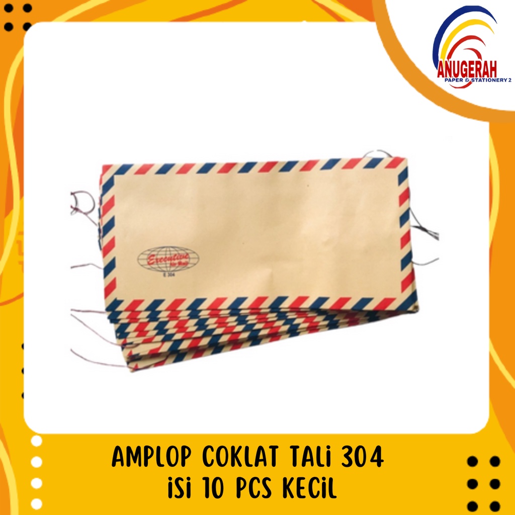 

Amplop Coklat Tali 304 isi 10 pcs Kecil (PAK)