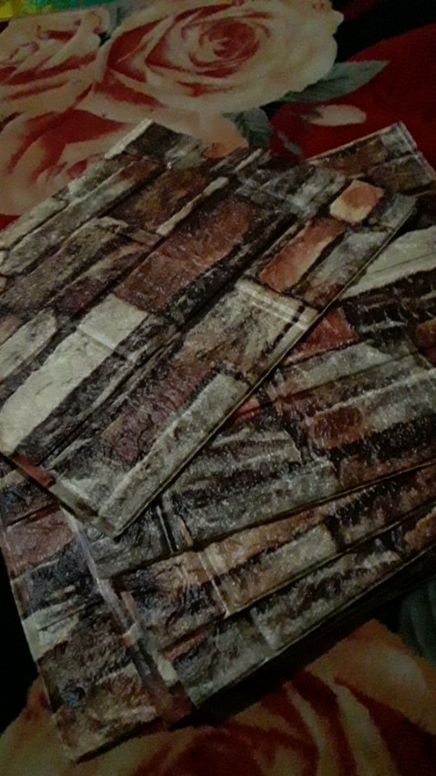 Wallpaper Dinding 3d Motif Batu Alam Retro Dimensi Tebal 3m