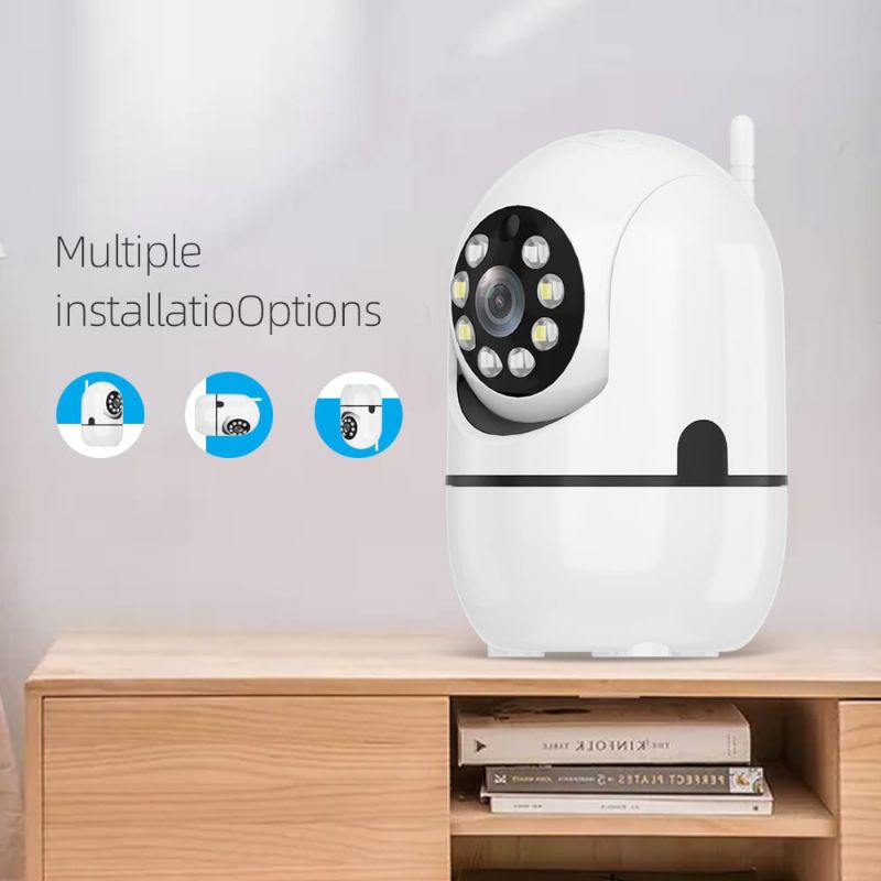 V380 Ip Camera Cctv Wifi Indoor HD 1080p Ip Cam Wireless P2P FULL COLOR WHITE LIGHT BERWARNA