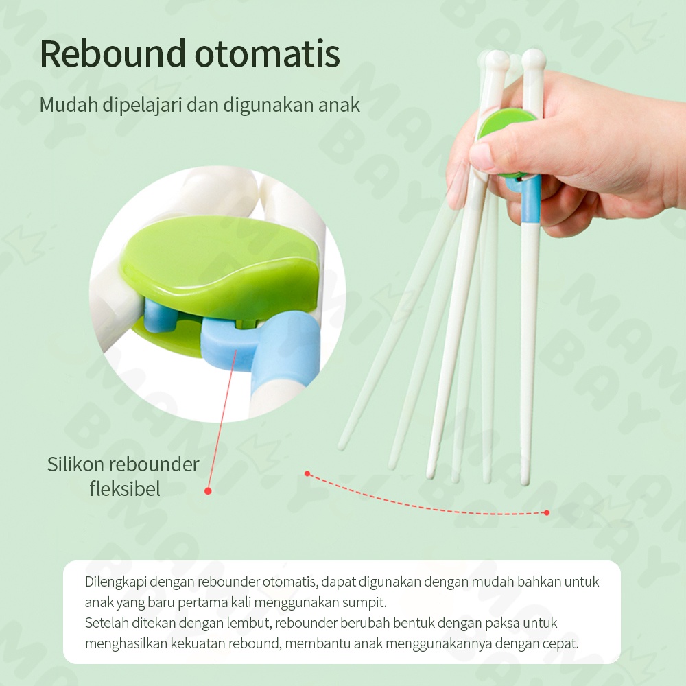 Mamibayi Children training chopstick/sumpit anak belajar makan