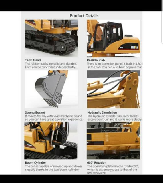 huina 1550 excavator