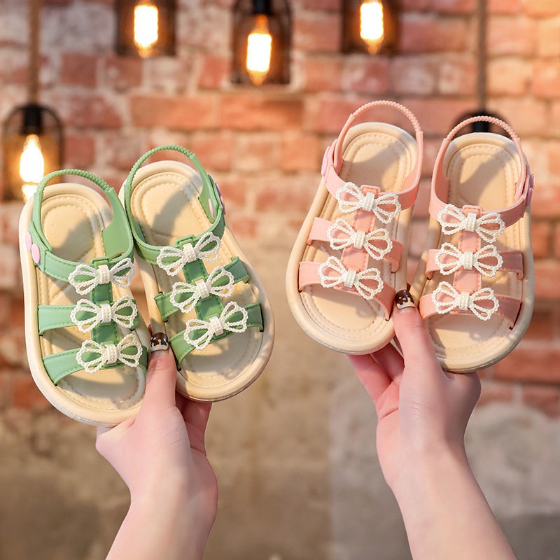 LittleAaron CUTIES RIBBON 688+3 Sandal Anak Perempuan Bahan Karet Model Lucu 2-5 Tahun Import Sport Termurah Sendal Bayi Anak Cewek Cowok