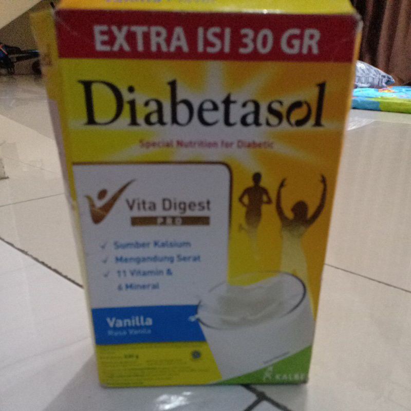 

Diabetasor rasa vanilla dan coklat