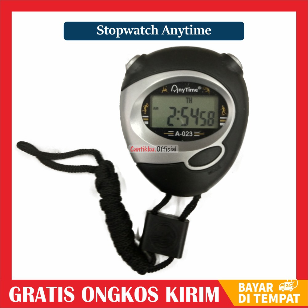 [ COD ] STOPWATCH OLAHRAGA STOPWATCH DIGITAL LCD STOPWATCH DIGITAL ANYTIME A-023