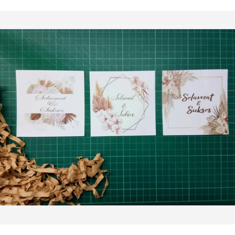 

kartu selamat dan sukses 12 pcs mix 3 motif