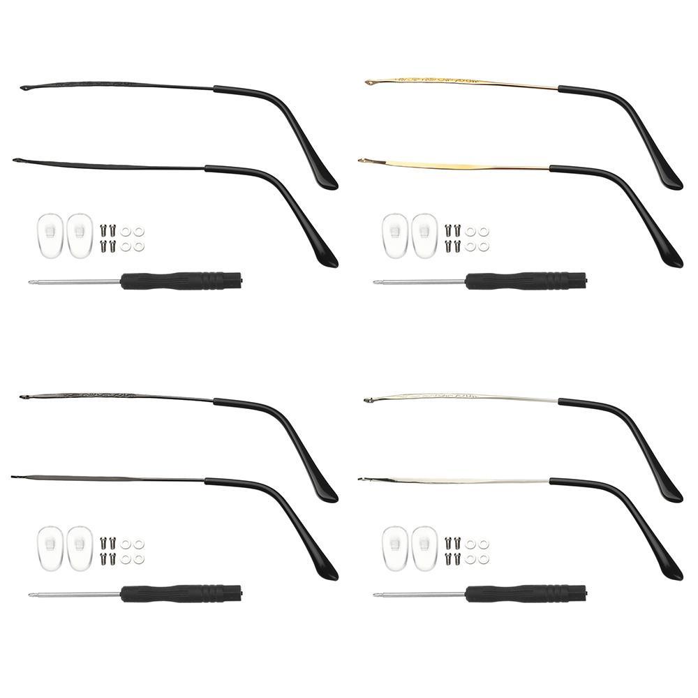 Lily 1pasang Kacamata Arm Metal Repair Tool Anti-Slip Eyewear Accessories