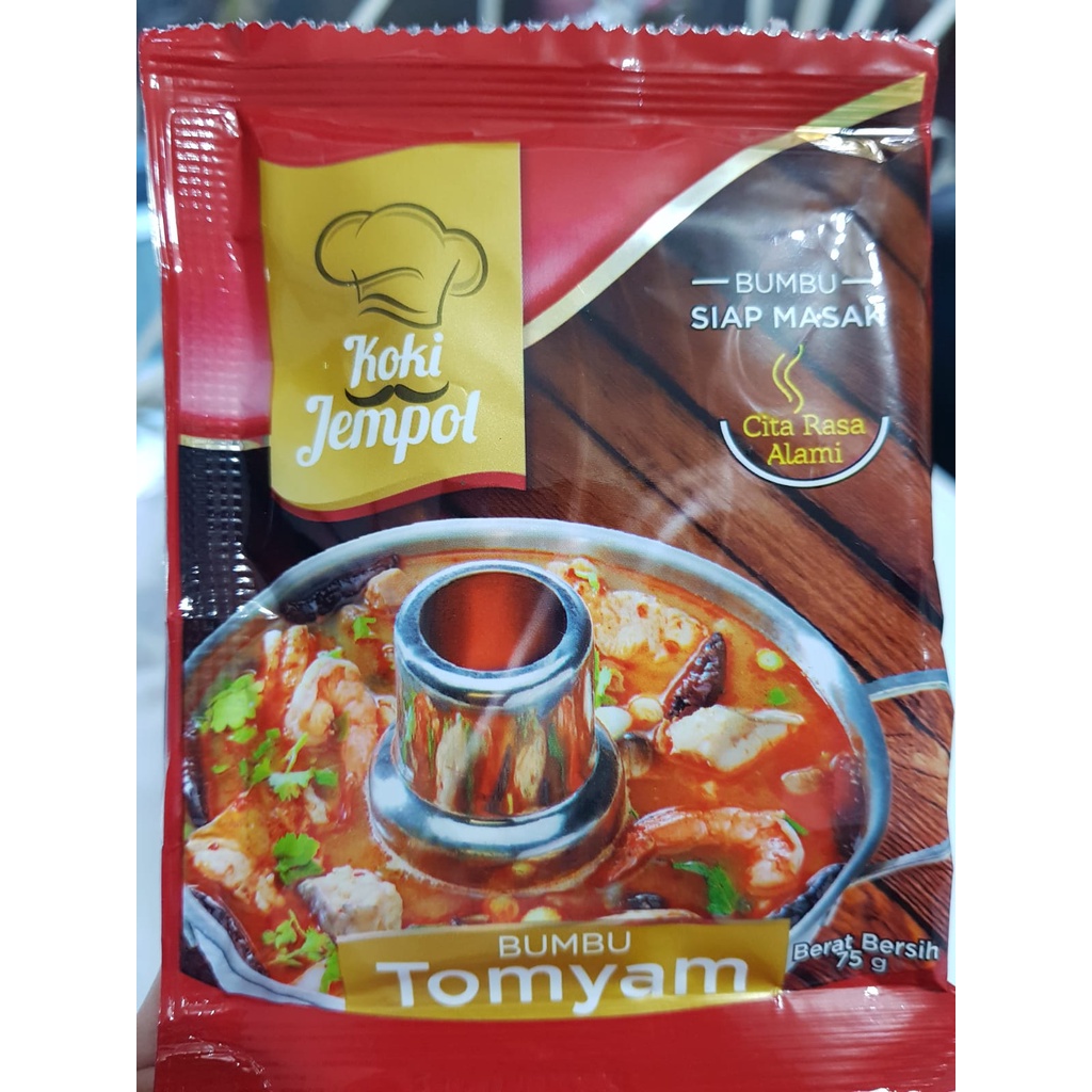 

Bumbu Tomyam 75gr KOKI JEMPOL Sachet Halal