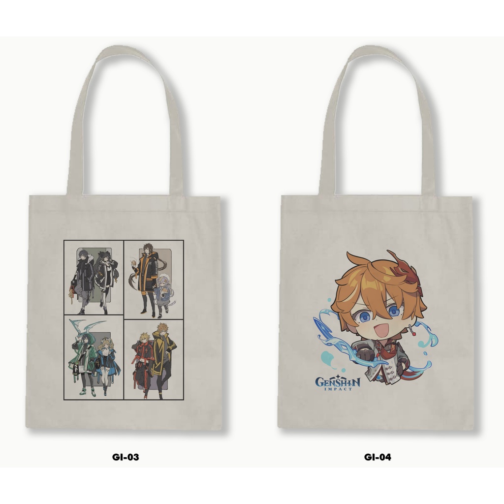 TOTE BAG BLACU - GHENSHIN IMPACT