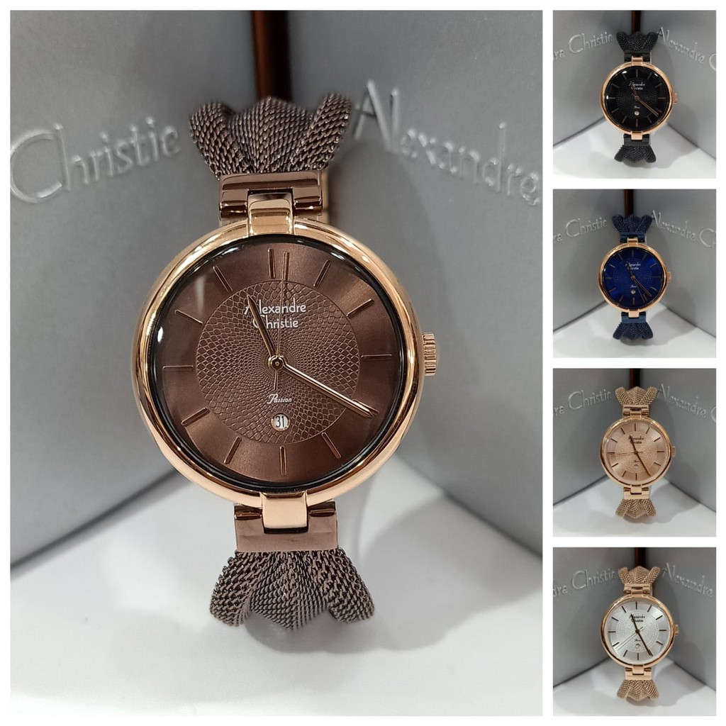 Jam Wanita Alexandre Christie AC2872 AC 2872 Original Garansi Resmi Alexander Christie Free Baterai