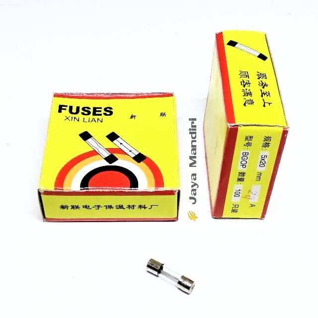 Fuse Sekring Kaca Tabung Kecil 20A  (1pak 100pcs)