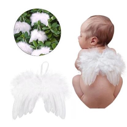 Newborn Photography Properties - White Angel Wing Costume