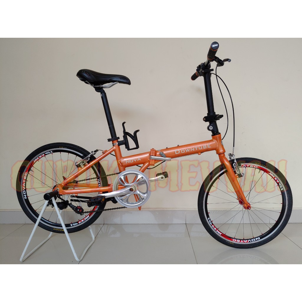 *SOLD OUT* SEPEDA LIPAT DOWNTUBE NOVA 22" DLT With WHEELSET NOVATEC JACKY 451 - SECOND - BEKAS -GM-