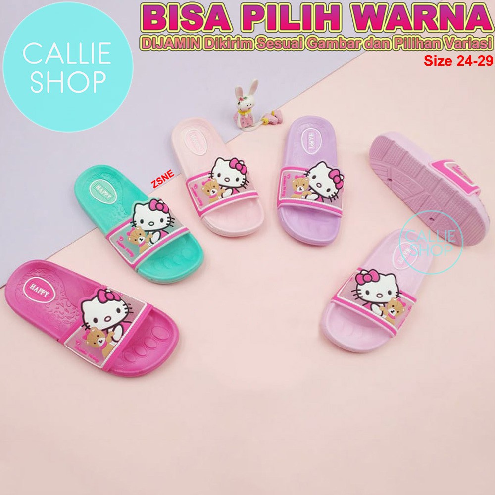 Sandal Anak Perempuan Selop Jelly Imut 2020-A1 KCHKHAPPY Size 24-29