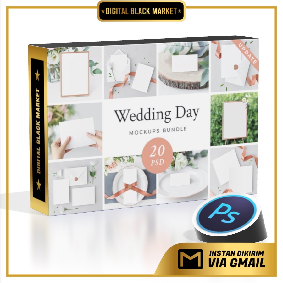 Wedding Day Mockups Bundle SAVE 75% - Photoshop