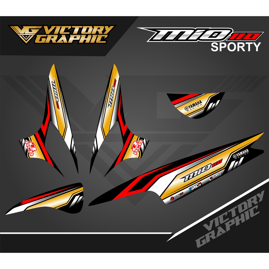Striping Mio Sporty – Stiker Mio Sporty – Stiker Motor