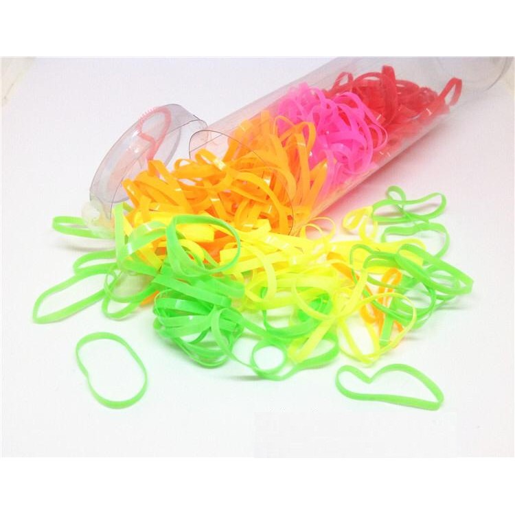 INFY - Ikat Karet Rambut Polos Kantong Mini Karet Rambut Anak Murah Fashion R129 COD Import