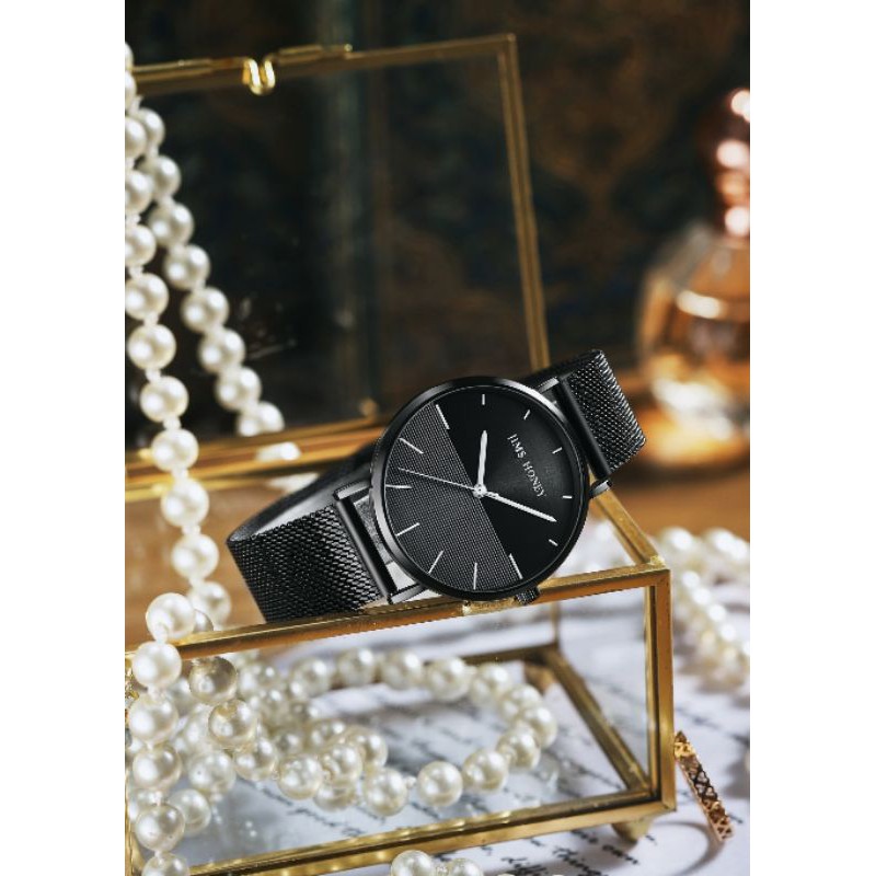 JHW01 JAM TANGAN WANITA JIMS HONEY ORI ANALOG QUARTZ STAINLESS WATCH ANTI AIR WATER RESISTANT BOX JHW1