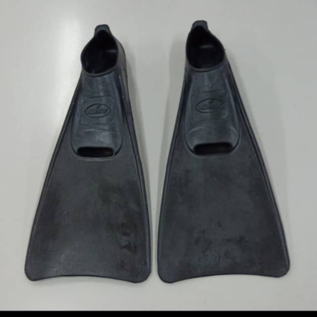 Fins Kaki Katak Sepatu Renang Diving Pantas Hitam Ukuran Panjang 40-41