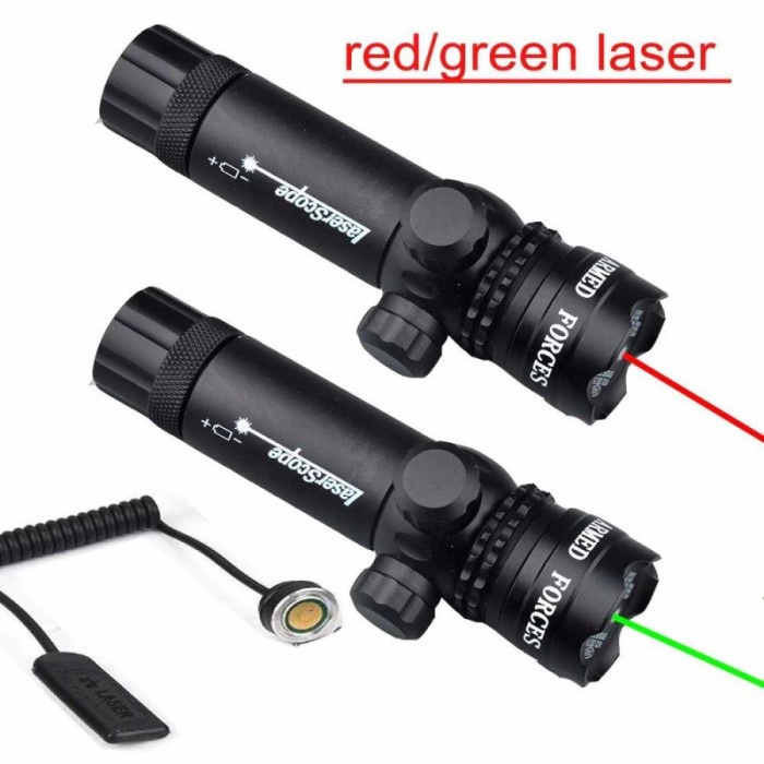 Barokah gamis Laser Scope Red Green Dot Senapan Angin Nyala Titik Merah Hijau