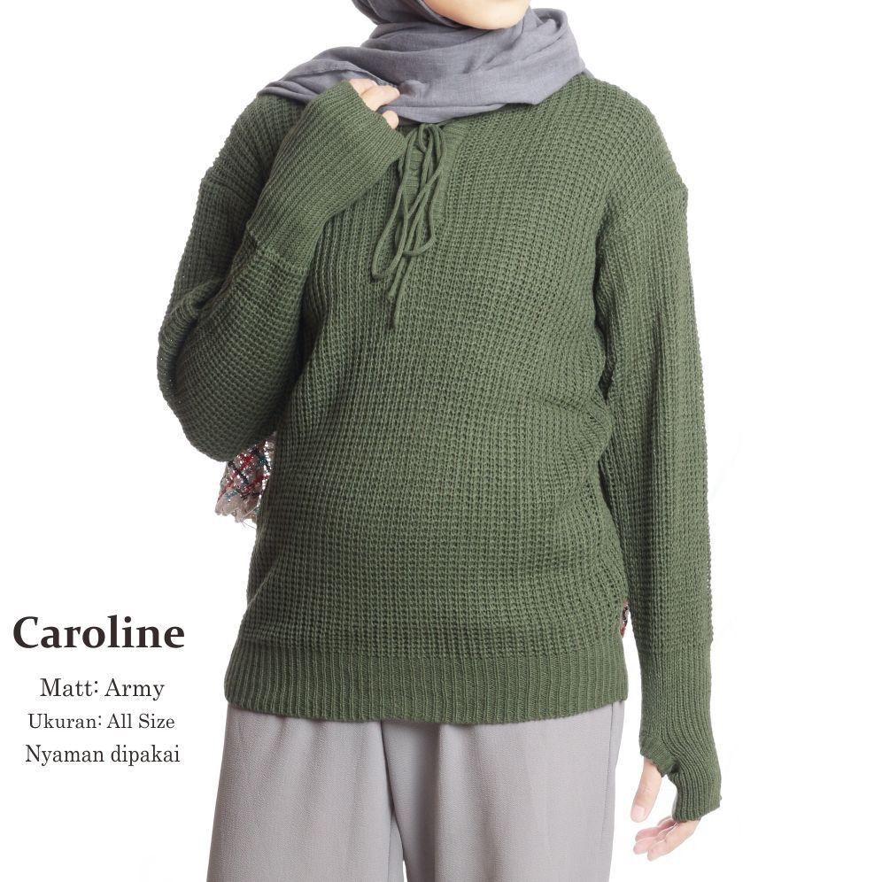 CAROLINE SWEATER RAJUT / GROSIR BAJU RAJUT BANDUNG FORTUNA