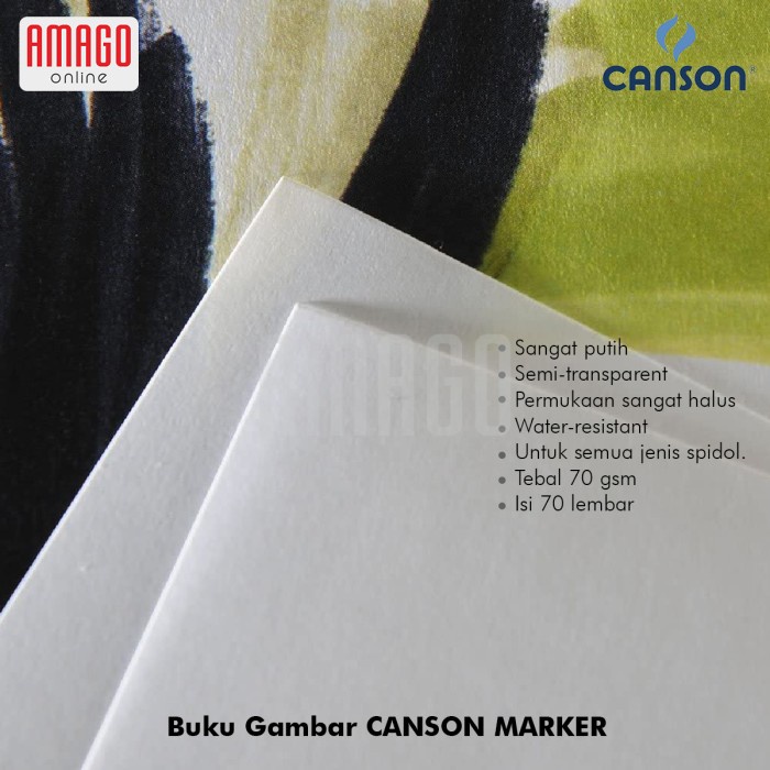 BUKU CANSON MARKER - A4 - 70 SHEETS - 70 GSM - PAD - 200297231