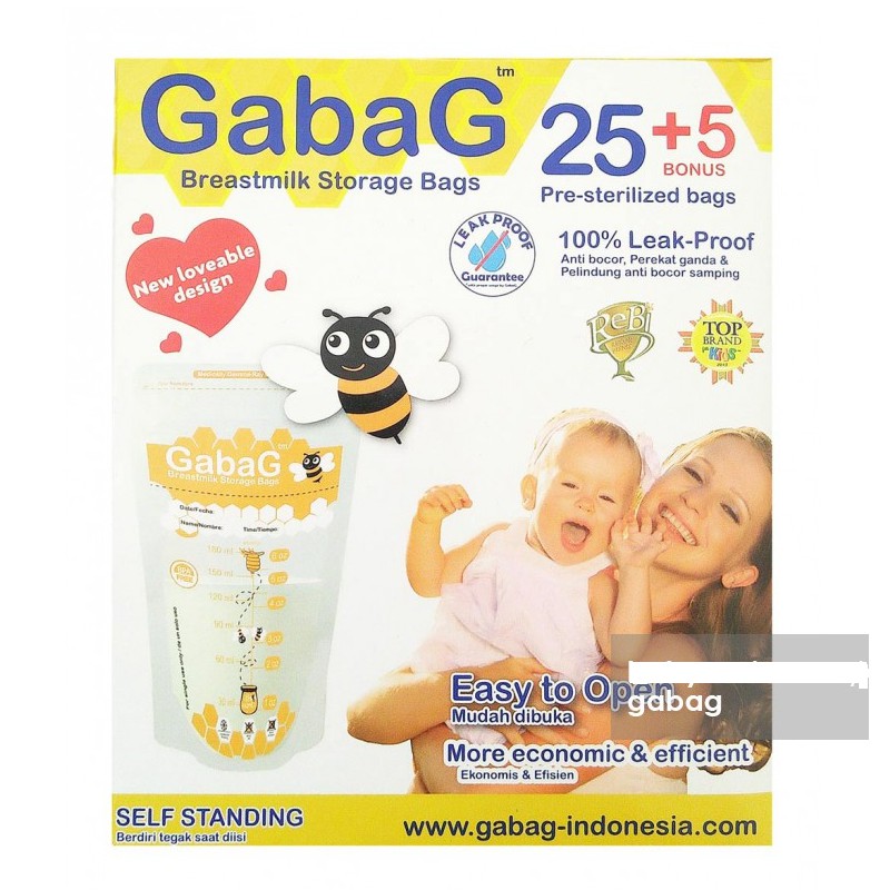 Gabag Breastmlk Storage Bags 180ml