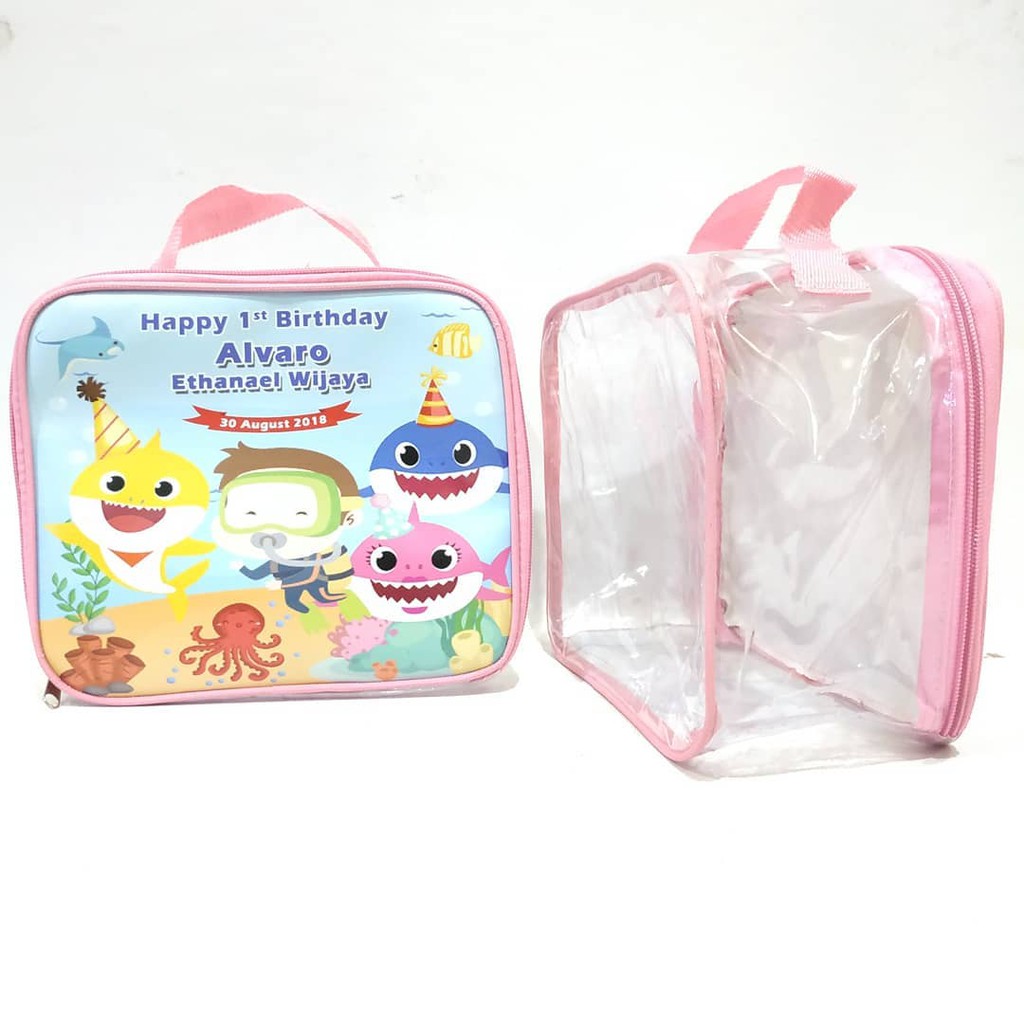 TAS SOUVENIR ULANG TAHUN / Tas bekal mika tebal / Goodie bag / tas souvenir / tas ultah / TAS MIKA-2