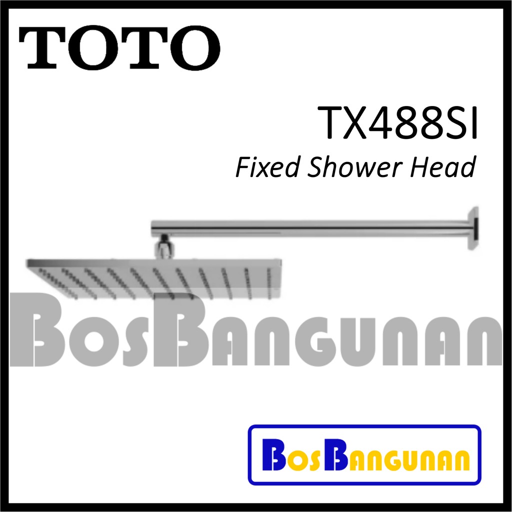 Jual Wall Shower TOTO TX488SI /Shower Tembok TOTO / Fixed Shower Head