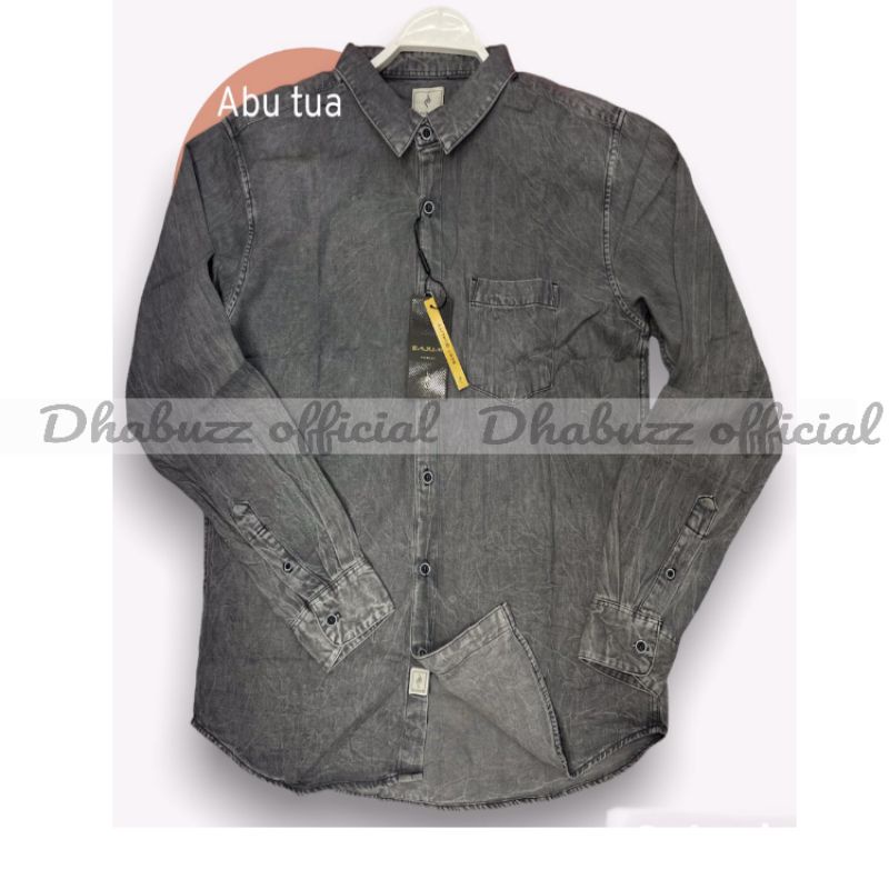 BAJU KEMEJA KERAH KERJA PRIA LENGAN PANJANG NEW COLOR JF DENIM ORIGINAL SAJUAK