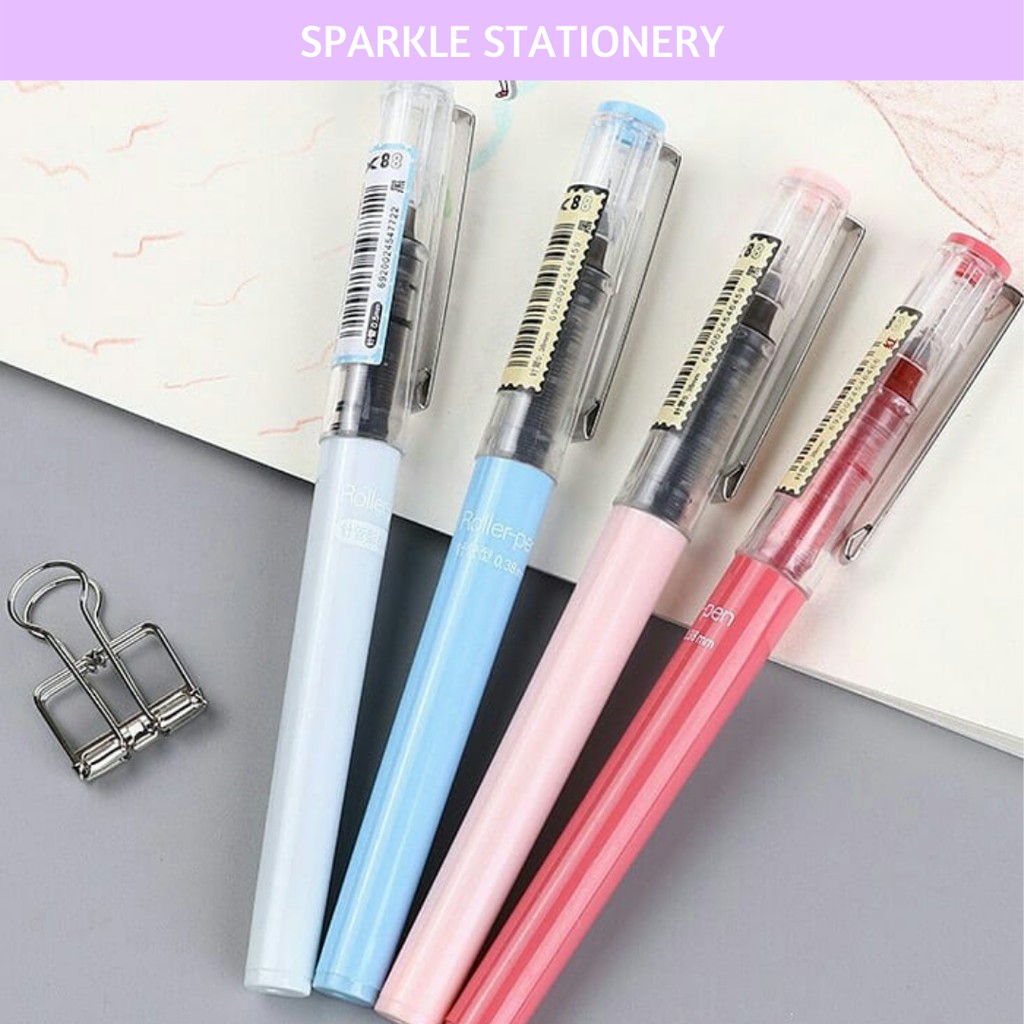 

Pulpen 0.5mm warna cover pastel pena lucu pulpen unik tinta cair free ongkir