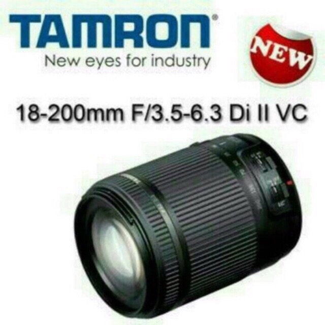 Lensa TAMRON 18-200mm Tamron 18-200 VC for CANON dan for NIKON Resmi