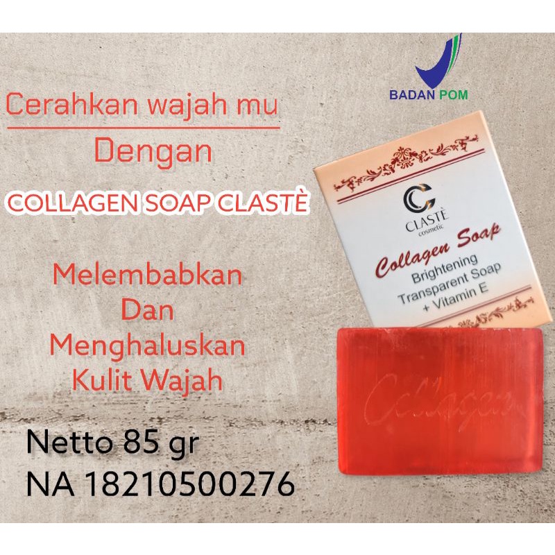 [ BEAUTYMAXX ]  [ BPOM ]SABUN COLLAGEN CLASTE | SABUN PEMUTIH MENGANDUNG COLLAGEN | SABUN WAJAH UNTUK PEMUTIH | SABUN MUKA PENGHILANG FLEK HITAM