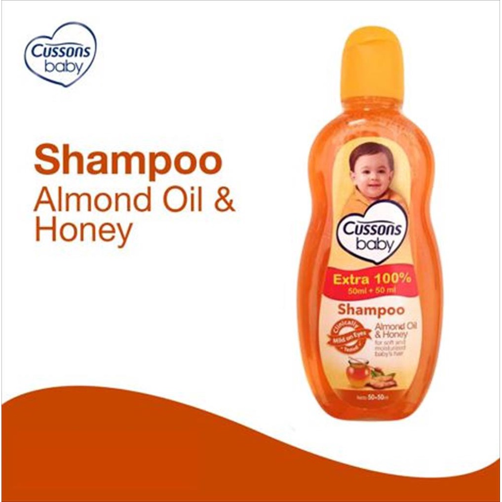 CUSSONS Baby Shampoo Almond Oil &amp; Honey 100ml + 100 ml