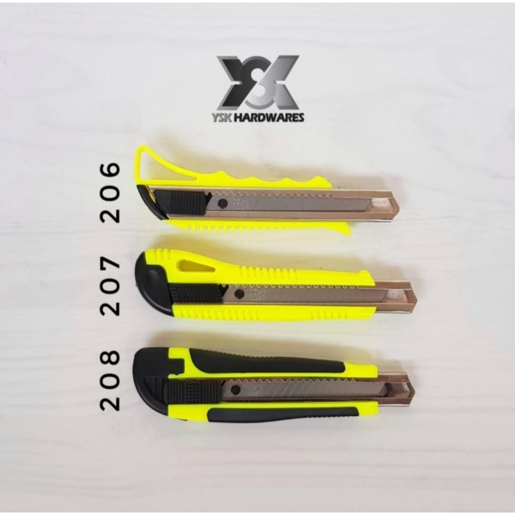 

Cutter Type 206 YSK Tajam / Pisau Cutter / Cutter Besar