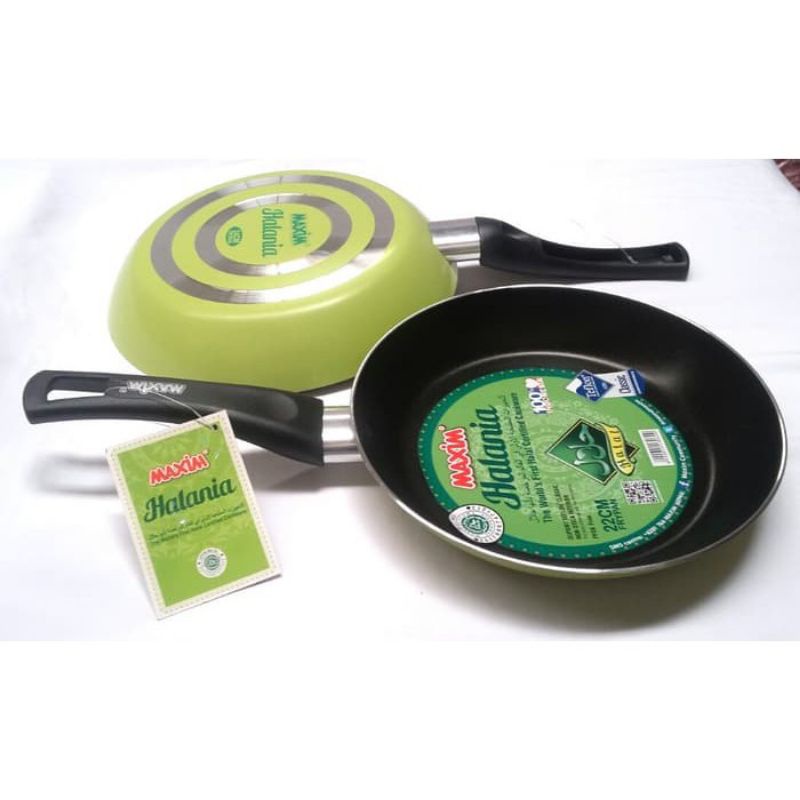 Jual Teflon merek MAXIM merah dan hijau halal ukuran 18cm. 20cm. 22cm ...