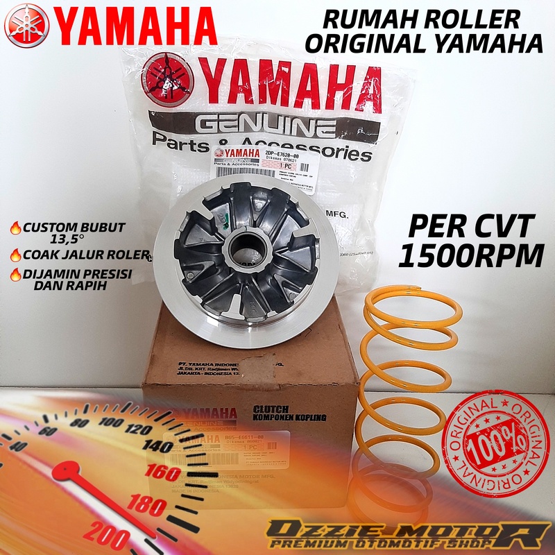 PAKET RUMAH ROLLER + PER CVT 1500RPM NMAX LEXI AEROX CUSTOM CVT