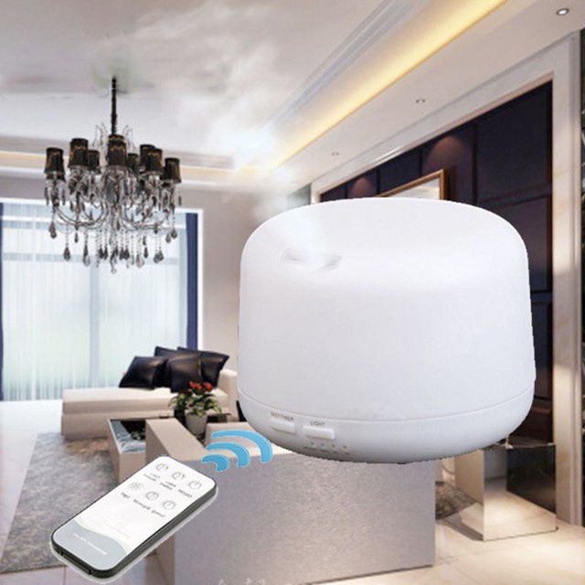 Ultrasonic Humidifier Taffware Humi H24 300ml / 500ml + Remote Diffuser Aromatherapy 7 LED Color