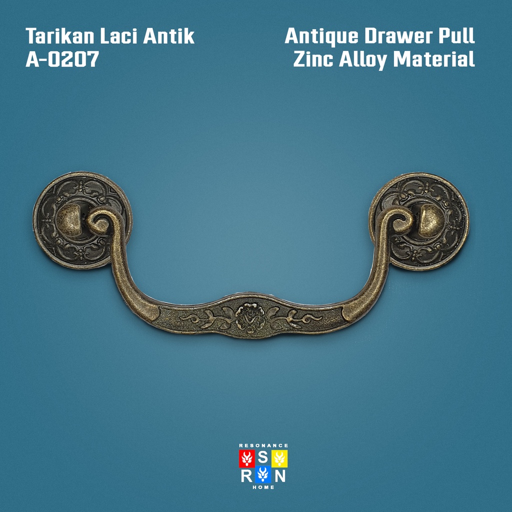 Tarikan Laci Antik Vintage A-0207 / Antique Drawer Handle Resonance Home