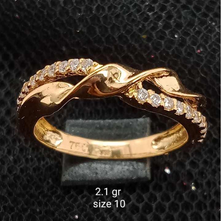 Cincin Emas 17 K - 2.1 gr Kadar 750 - 3457