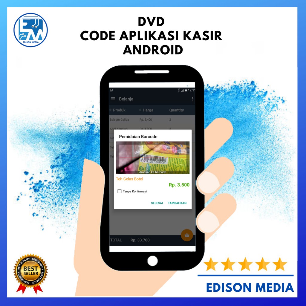 DVD code Aplikasi Kasir Android