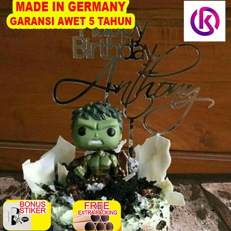 

Promo SILVER MIRROR TOPPER / BISA CUSTOM TULISAN / CAKE TOPPER / HIASAN KUE