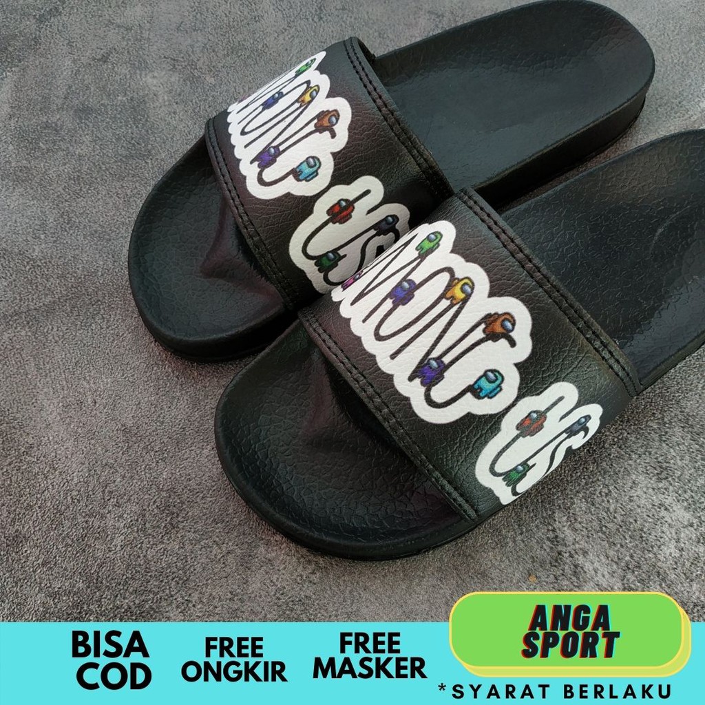 SANDAL PRIA AMONG US / SENDAL SLOP WANITA  /  SANDAL CASUAL SANTAI  / SANDAL DISTRO MURAH ORIGINAL