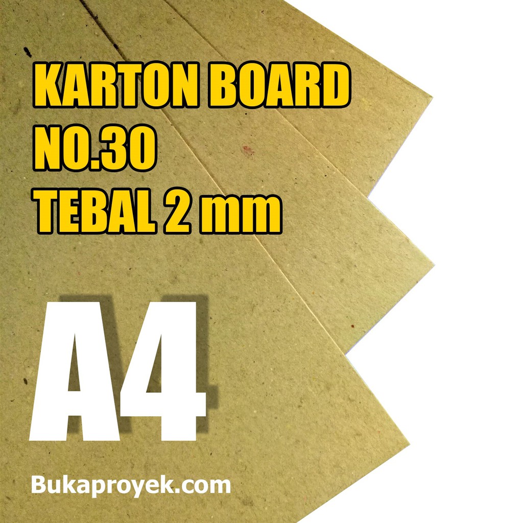

5 Lembar Karton Board 2 mm No.30 - A4
