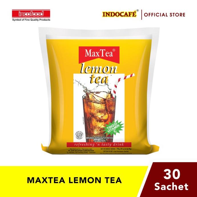 

[ COD ] MaxTea Lemon Tea (30 sachet) TERLENGKAP Kode 768