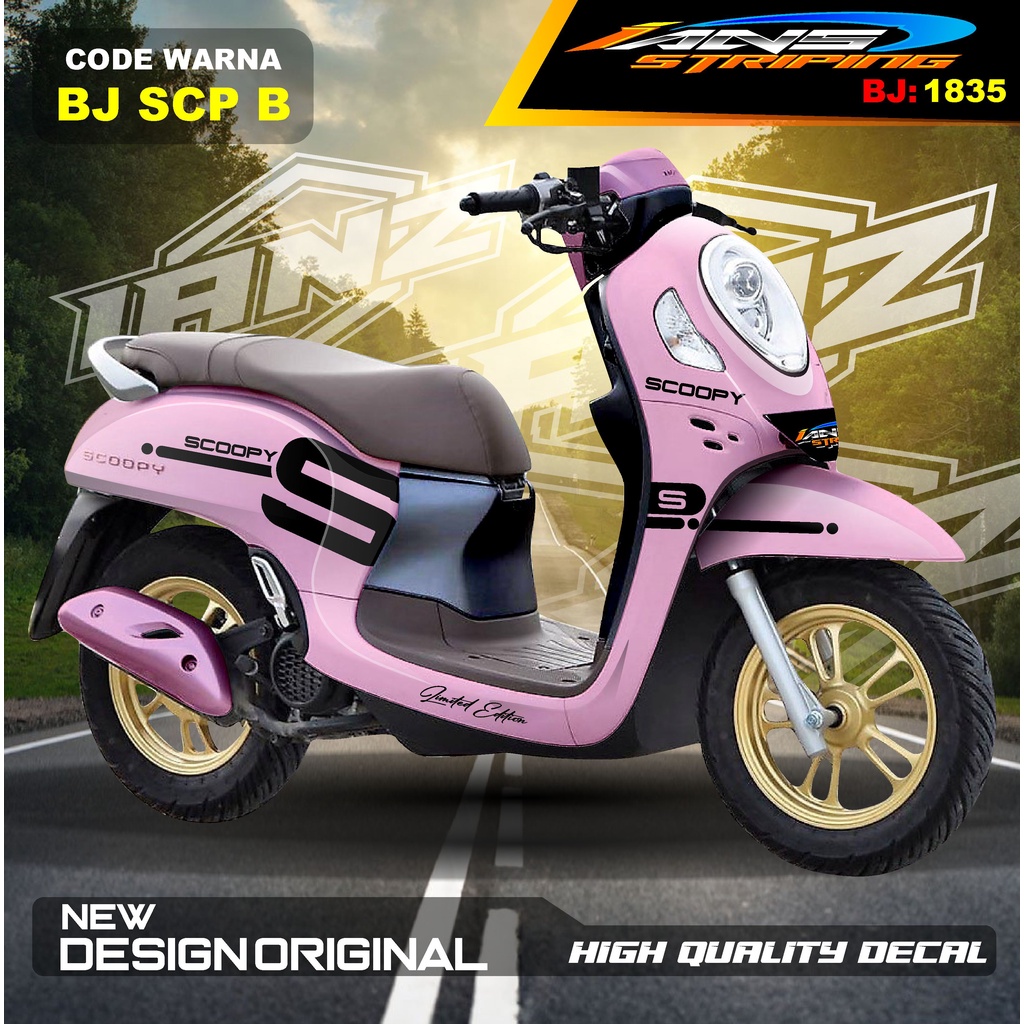 STIKER MOTOR SCOOPY FULL BODY / VARIASI STICKER BODY SCOOPY / STIKER MOTOR TERBARU / STIKER MOTOR