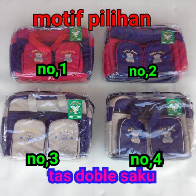 Tas bayi  besar dobel saku